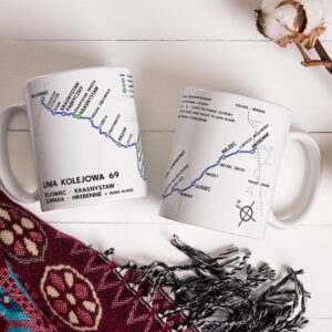 Linia kolejowa 69, Linia kolejowa nr 69 Linia 69, linia kolejowa 69, linia kolejowa 69 Rejowiec - Krasnystaw - Zawada - Zwierzyniec Towarowy - Bełżec - Hrebenne - Rawa Ruska, Kubek 330ml z linią kolejową nr 69, kubek linia 108, kubek linia 69 Rejowiec - Hrebenne, Rozkład PKP, Pociąg, Pociąg towarowy, Pociąg osobowy, schemat linii kolejowej na kubku, gadżet PKP, schemat linii kolejowej na kubku, kolejowy upominek, gadżet, kolejowy, kolejarski kubek kolekcjonerski, prezent dla kolejarza, upominek dla kolejarza, gadżet dla kolejarza, prezent dla mikola, upominek dla mikola, kubek dla maszynisty, linia kolejowa normalnotorowa