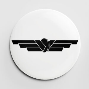 przypinka Ośka kolejowa PRL (wzór B) przypinka kolejowa, przypinka kolejarska, przypinka dla kolejarza, przypinka PKP, button kolejowy, button kolejarski, button dla kolejarza, button PKP, pin kolejowy, pin kolejarski, pin dla kolejarza, pin PKP, Ośka kolejowa przypinka